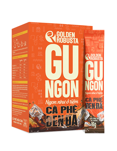 Golden Robusta Gu Ngon cà phê hòa tan 100% robusta